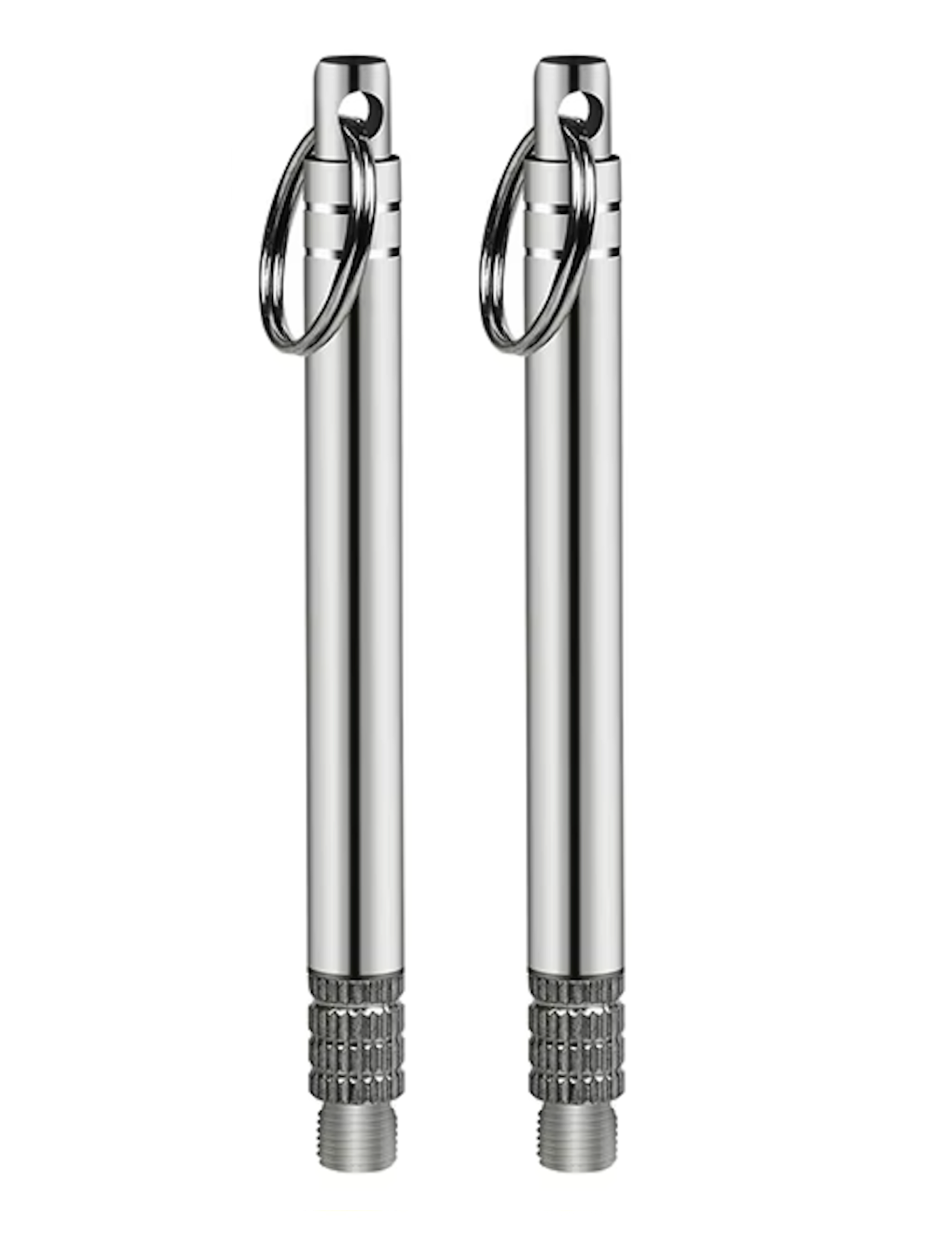 Keychain-ready waterproof case with a durable titanium toothpick for everyday carry convenience