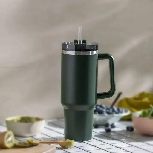 Complete 6-pack reusable tumbler straw kit with durable Tritan straws & handy cleaning brush.