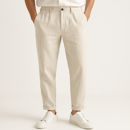 Riviera Men's lightweight straight-cut pants, ideal for summer. Comfortable, relaxed fit in a versatile everyday style.