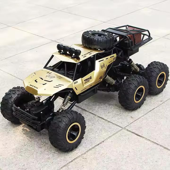 ROCKSTRIKER 6x6 remote control off-road truck, an all-terrain adventure vehicle for boys' outdoor play.