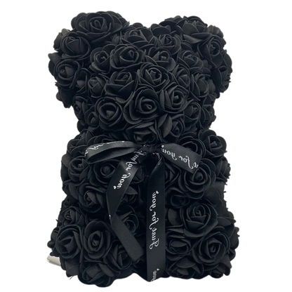 Mother's Day rose teddy bear, an elegant eternal rose gift for mom.