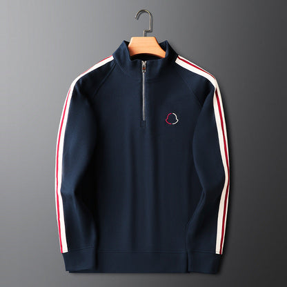 Comfortable royal navy men's performance jogger set, activewear for casual or training sessions.