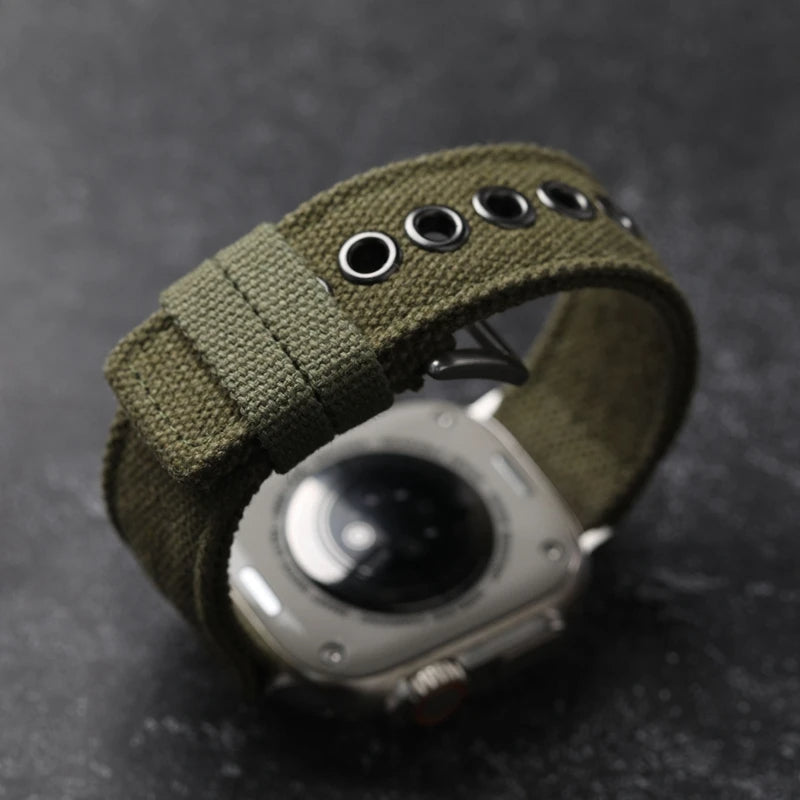 Durable Voyager watchband, military-inspired design for active men.