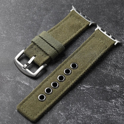 Voyager men's watch strap, heavy-duty canvas, rugged for daily use.