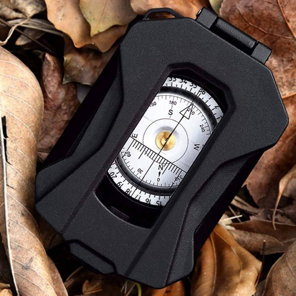 Rugged military-grade professional compass for outdoor navigation and survival, waterproof