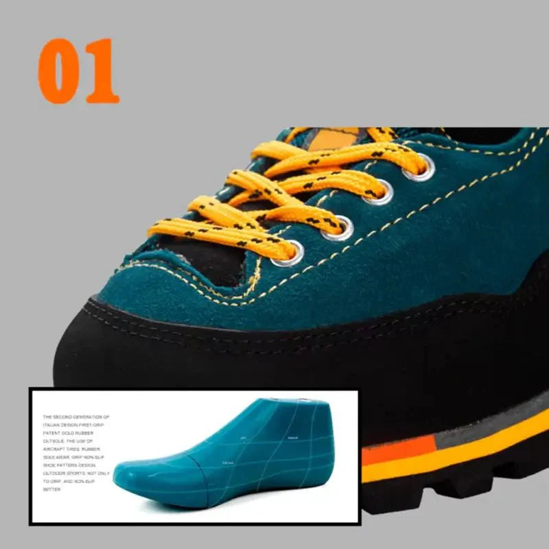 Men's durable hiking shoes, waterproof and built for rugged trail conditions.