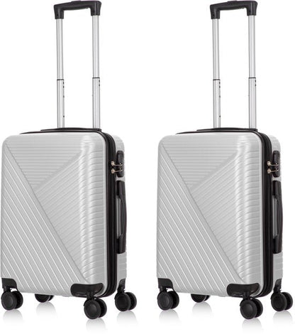 Protective Santorini 2-piece hardshell suitcase set. Keeps travel essentials safe & secure on every journey.