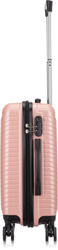 Santorini 2-piece spinner suitcase set. Hardshell design & smooth wheels for easy, flexible travel.