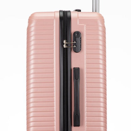 Secure Santorini 2-piece hardshell luggage set. Features integrated TSA locks for worry-free, flexible journeys.