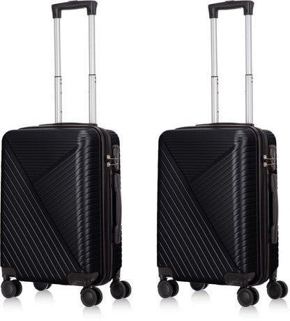 Santorini 2-piece hardshell suitcase set. Durable & secure for vacation journey essentials. Spinner wheels.