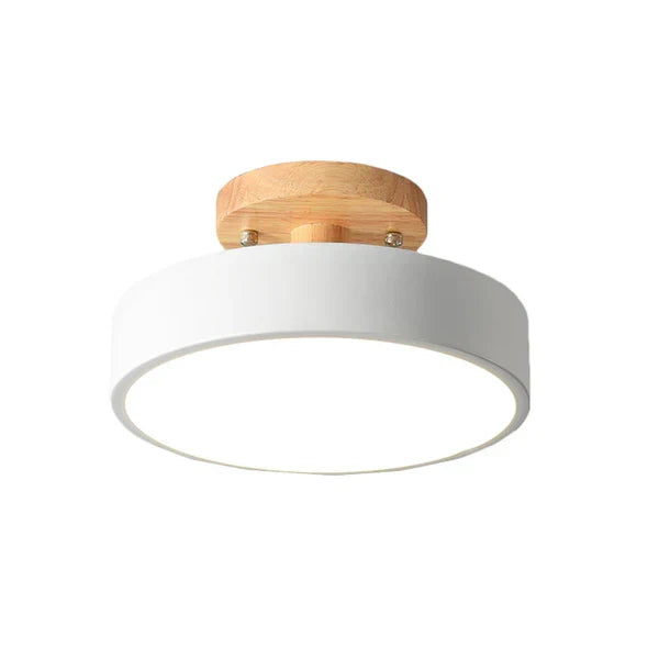 Modern Scandinavian LED wood ceiling lamp, NordWood, perfect for contemporary interior design.