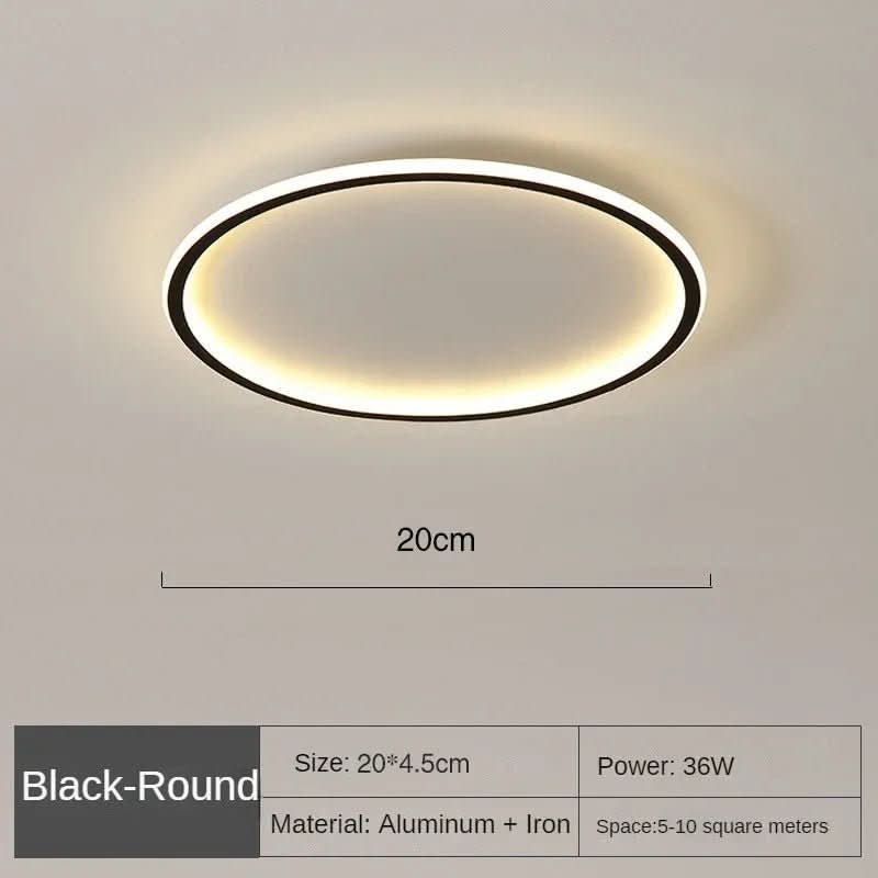Energy-efficient, glare-free LED ceiling light. Modern Scandinavian design for quality living room & home lighting.