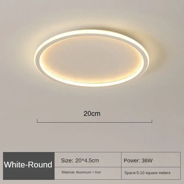 Elegant Scandinavian LED ceiling light. Modern decor piece for living room & bedroom, offers ambient LED lighting.