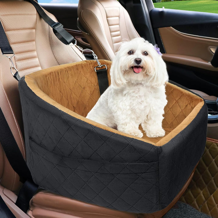 Stylish pet car seat, providing ultimate dog safety and comfort for small & medium breeds.