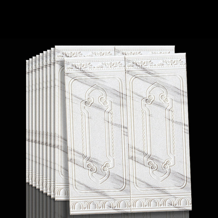 Peel and stick 3D vinyl panels. Self-adhesive for modern home decor & easy interior design.