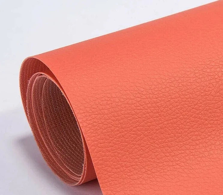 DIY universal leather repair patch for sofas, chairs, and car seats. Strong self-adhesive backing.