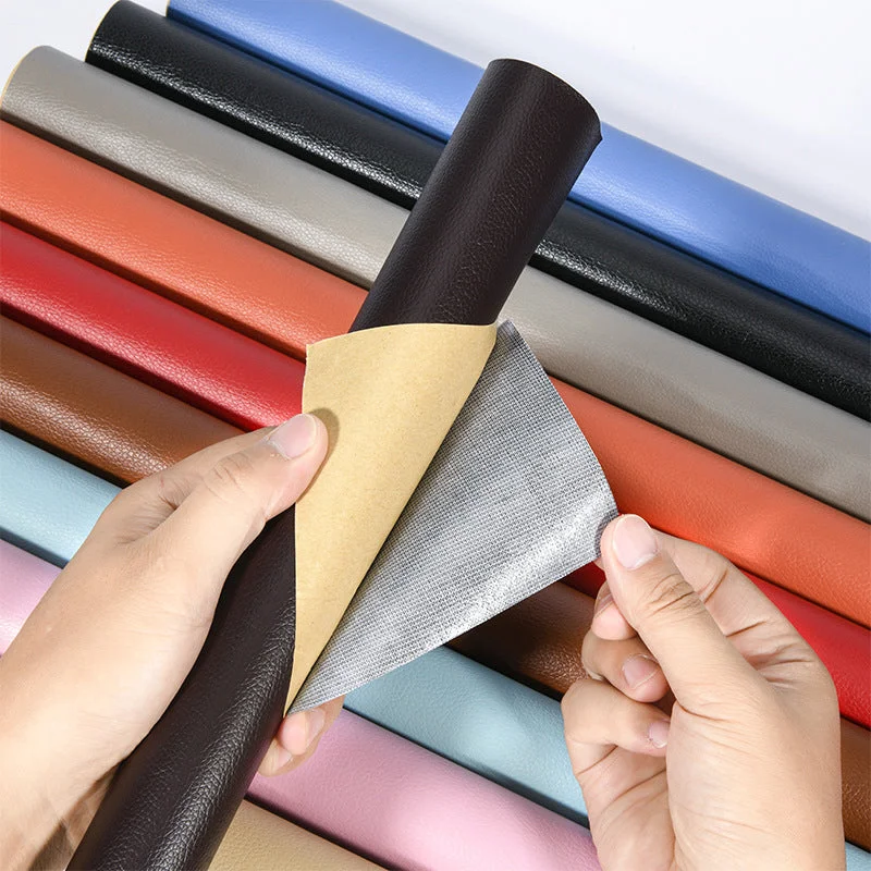 Home improvement DIY self-adhesive leather repair patch for furniture, sofas & recliners.