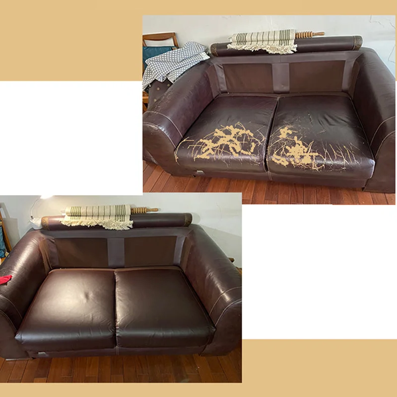 Premium self-adhesive leather-like repair patch for durable furniture & automotive upholstery fixes.