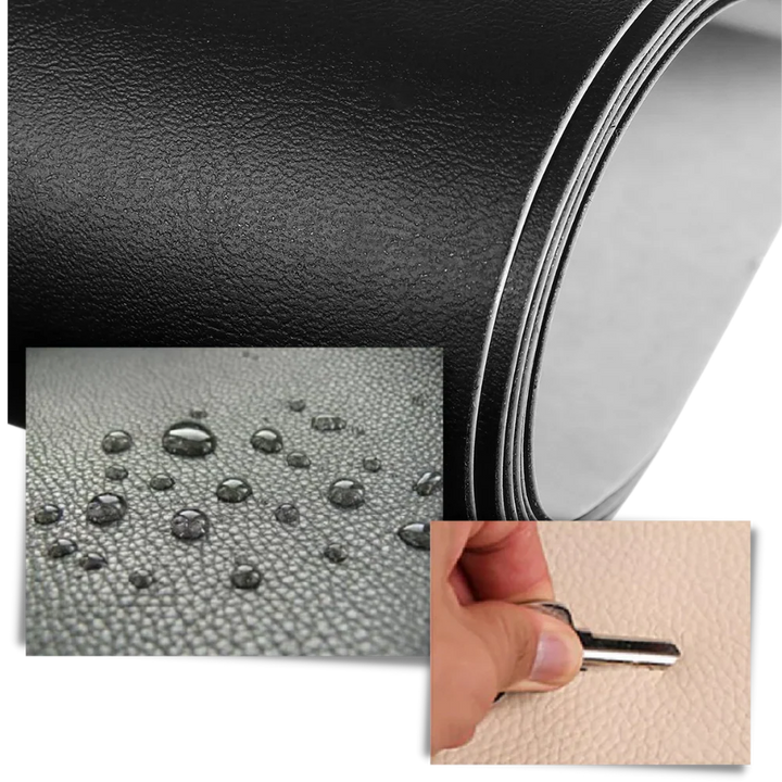 Multi-surface adhesive repair patch. Perfect for fixing tears on sofas, car interiors, and clothes with ease.