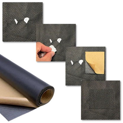 DIY self-adhesive repair patch kit. Restore your furniture, car seats, and apparel from rips & holes.