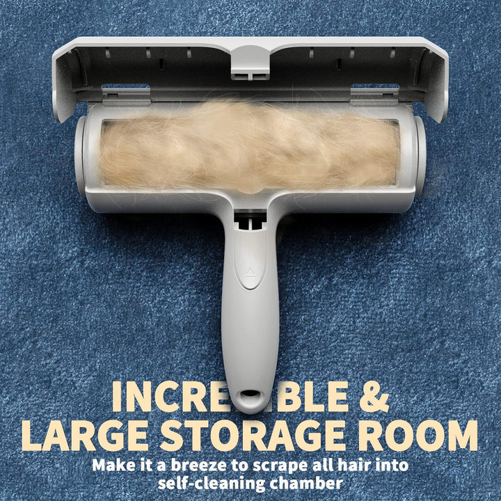 Lint roller for pet hair on clothes & furniture. Self-cleaning fur remover tackles dog & cat hair with ease.