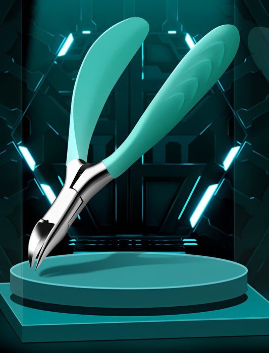 Senior's professional toenail clipper for thick & ingrown nails; essential senior care foot health pedicure tool.