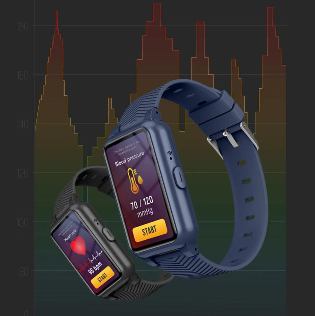 GPS tracking smartwatch for seniors, ensuring real-time location and peace of mind for family caregivers.