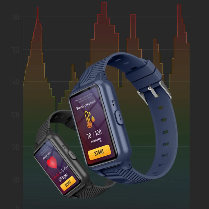 GPS tracking smartwatch for seniors, ensuring real-time location and peace of mind for family caregivers.