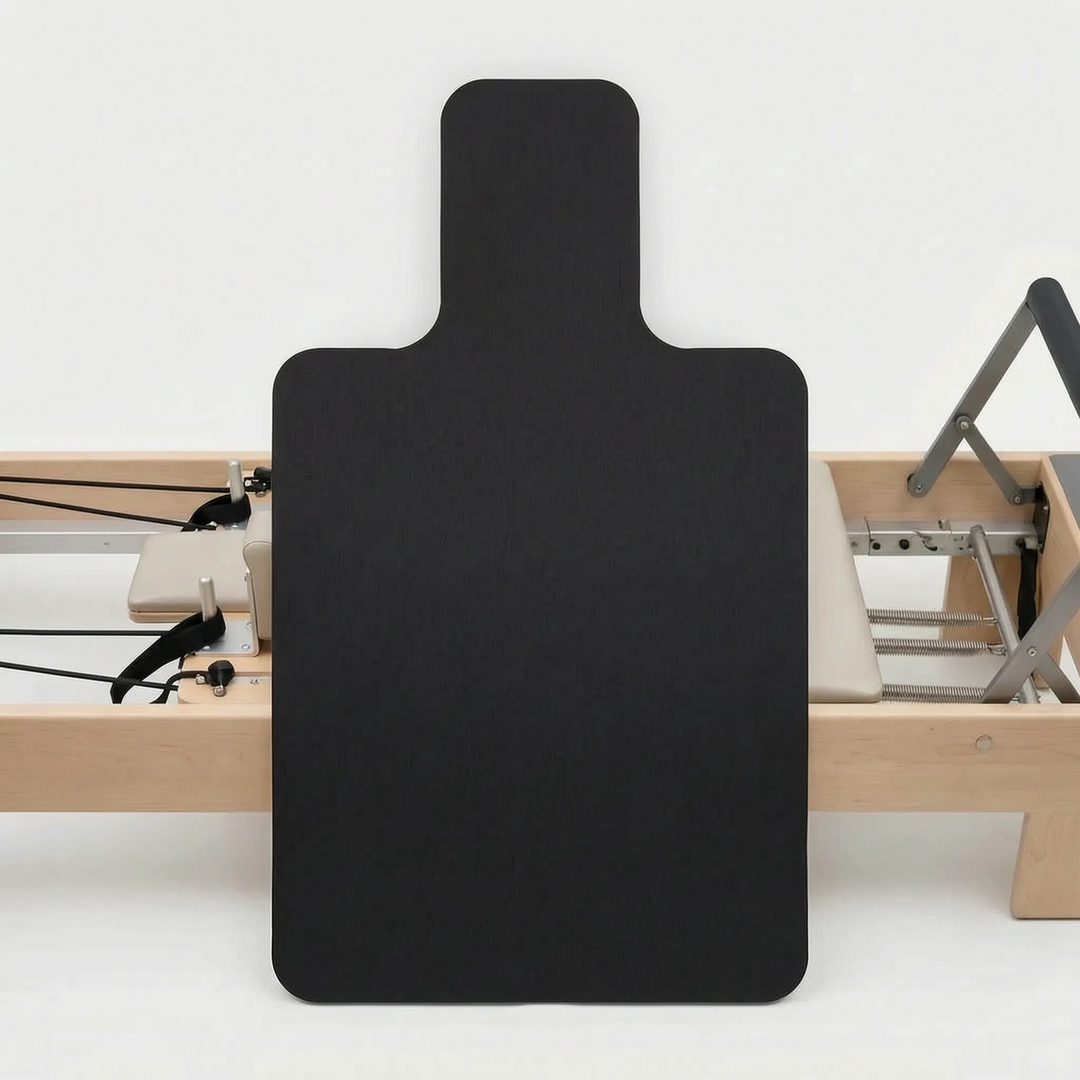 Unisex reformer pad designed for Pilates studio sessions. Offers comfort & stability on equipment.