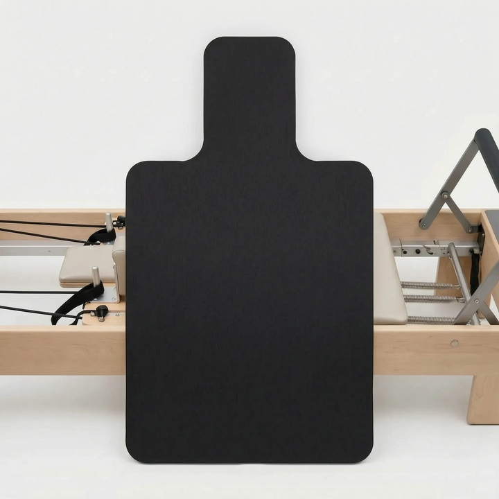 Unisex reformer pad designed for Pilates studio sessions. Offers comfort & stability on equipment.