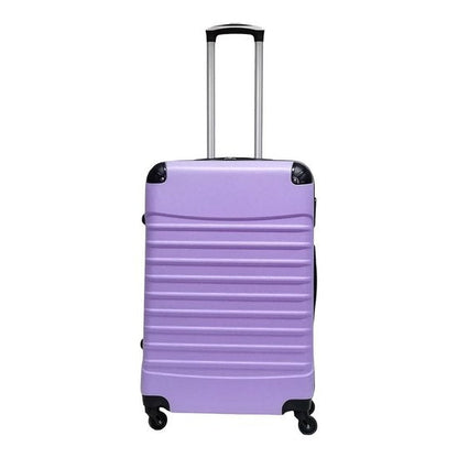 Siena collection vacation bag: durable hard shell, smooth spinner wheels, secure lock.