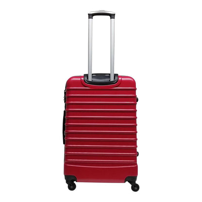 Effortless travel with Siena Rosso 2-piece red hard shell luggage set. Spinner wheels & secure design.