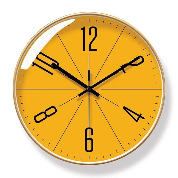 Versatile black silent wall clock, modern & minimalist, suits various home decor styles.
