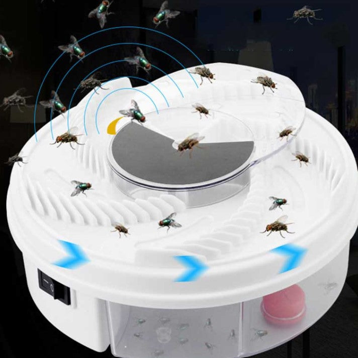 Non-toxic, reusable USB powered fly trap. Safe electric insect catcher for indoor/outdoor pest control & mosquito killing.