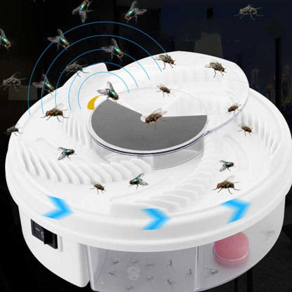Non-toxic, reusable USB powered fly trap. Safe electric insect catcher for indoor/outdoor pest control & mosquito killing.