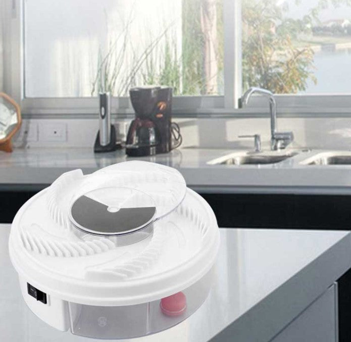 Modern silent USB electric fly trap. Safe & non-toxic for indoor & outdoor pest control, catching flies & mosquitoes.
