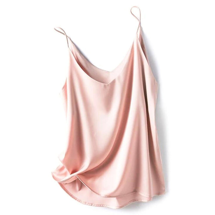 Elegant silky camisole for women, a versatile layering piece offering smooth comfort and a chic look.