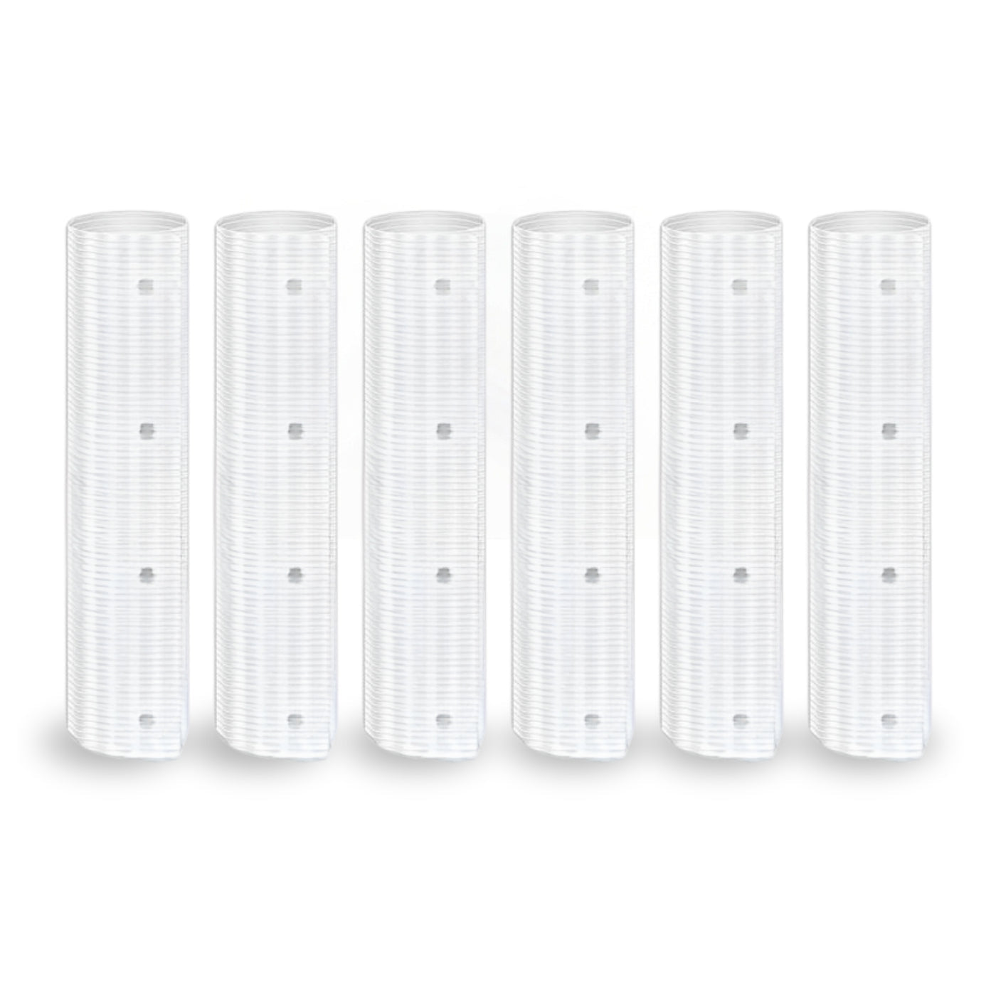 Six-pack squirrel baffle for trees and bird feeders, providing effective pest control and rodent protection.