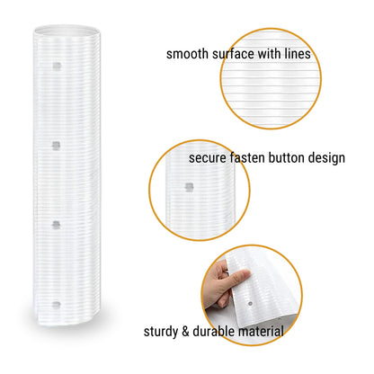 Pest control squirrel baffle set, a 6-pack rodent barrier designed for tree protection and garden use.
