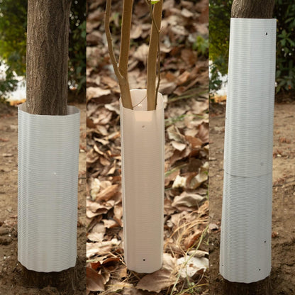Versatile 6-pack squirrel baffle, essential wildlife deterrent for protecting bird feeders and trees.