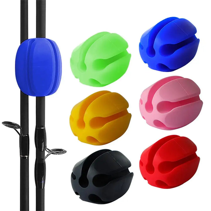 A fishing rod tip protector made from soft silicone, ensuring safe transport and storage of fishing equipment.