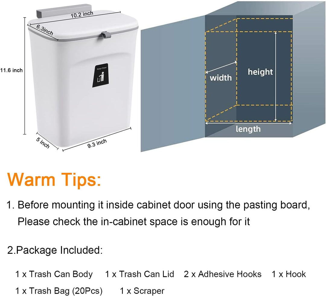 Modern 2.4-gallon countertop compost bin. Odor-free design manages food scraps, promoting home organization.