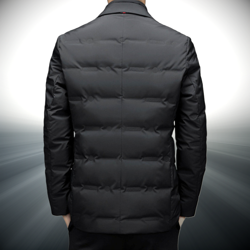 Weather-ready men's windproof jacket. Sleek urban design, ideal for fall, winter, and everyday outerwear.