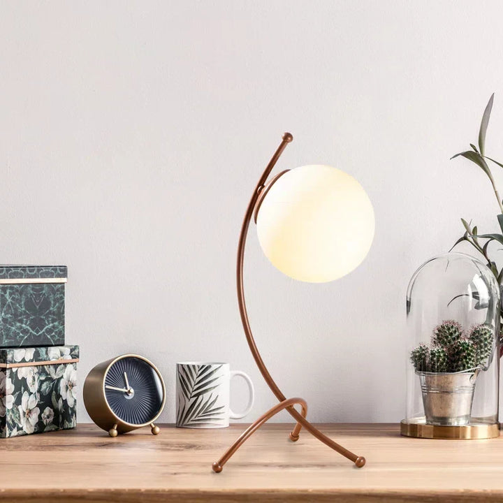 Velora modern table lamp, a stylish minimalist accent for any desk or bedroom. Contemporary home decor lighting.