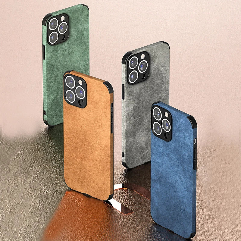 Sleek, shockproof iPhone case for robust protection of iPhone 16/15/14 models. Features precise camera guard. Mobile accessory.