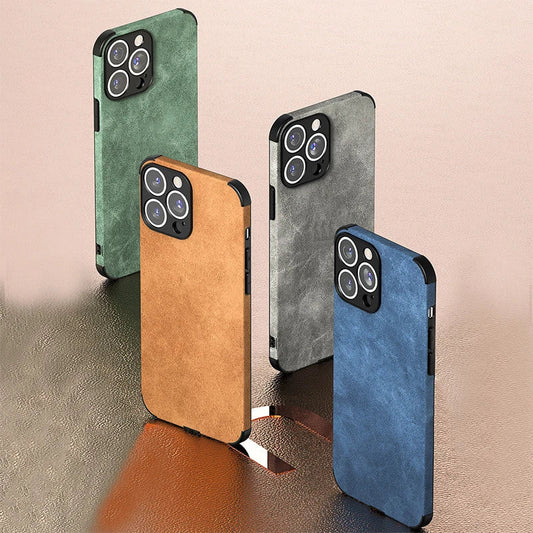 Sleek, shockproof iPhone case for robust protection of iPhone 16/15/14 models. Features precise camera guard. Mobile accessory.
