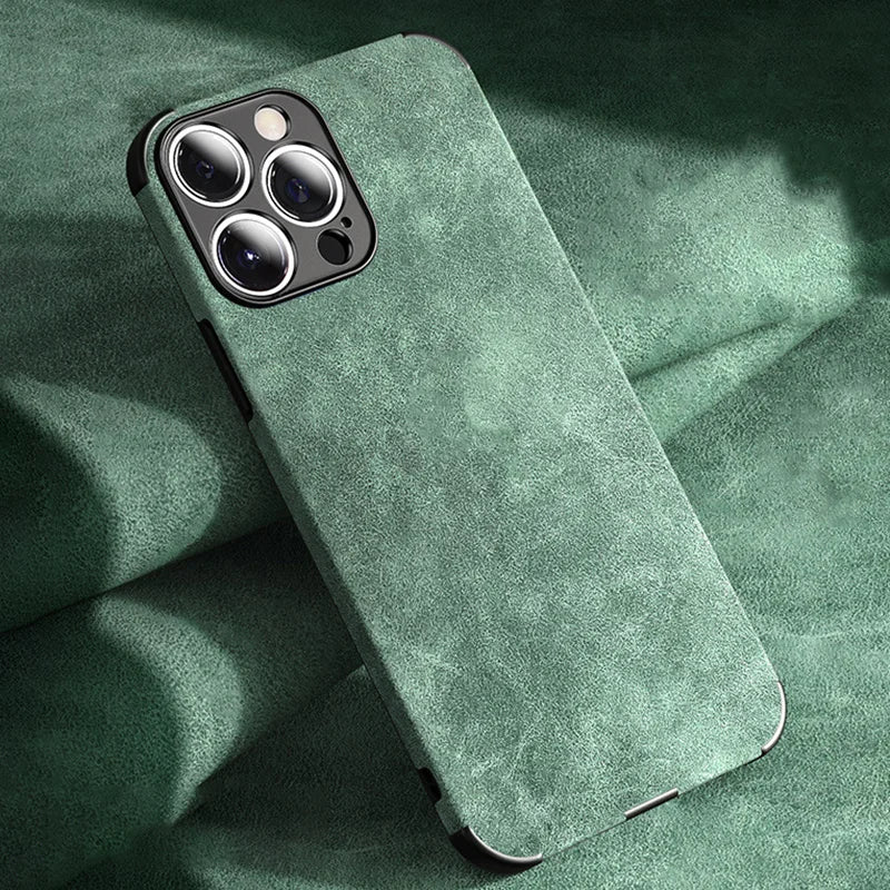 Heavy-duty sleek iPhone case with advanced shock absorption & camera protection for all iPhone models. Phone accessory.