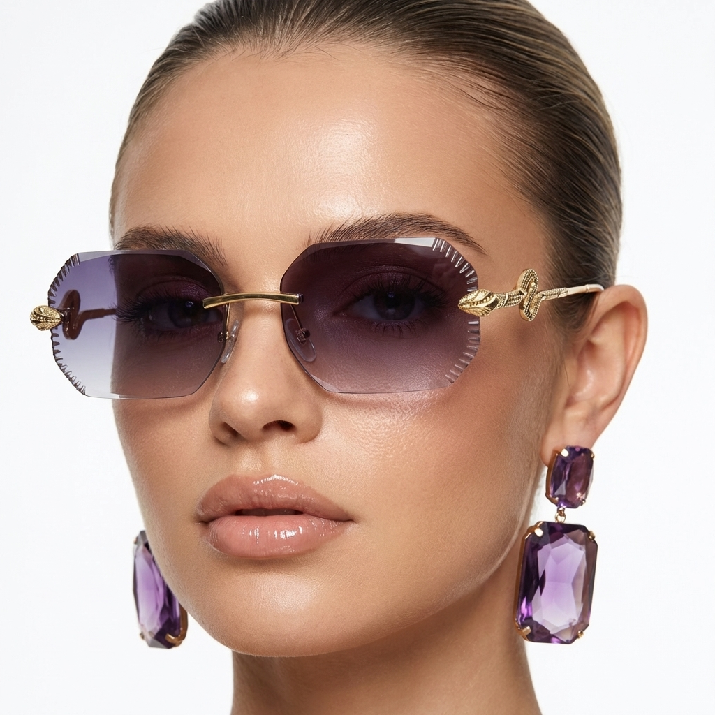 Modern unisex shades with a sleek frame, perfect for fashion-forward eye protection. Lightweight eyewear.