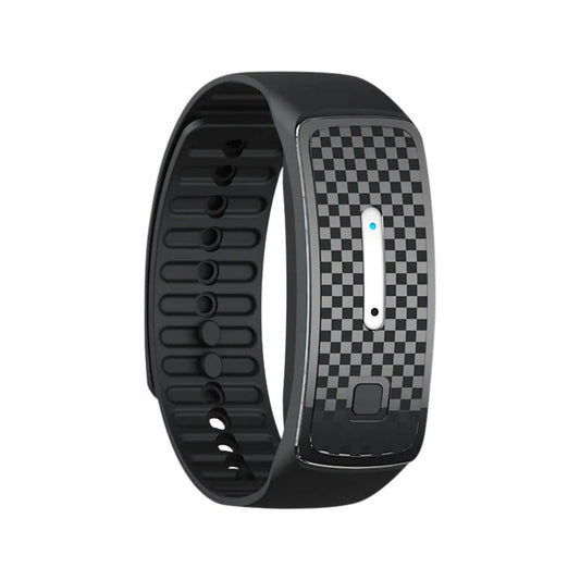 Sleek unisex ultrasonic mosquito repellent bracelet, effective bug bite prevention & insect control.