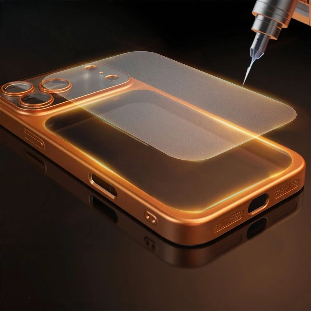 Durable aluminum iPhone case with robust shockproof protection & anti-smudge finish.
